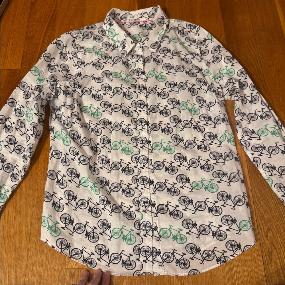 Bicycle 🚲 printed button up